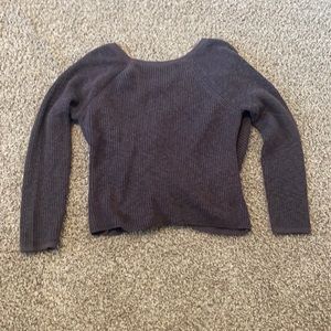 Open back sweater